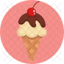 Ice Cream Cone Cone Strawberry Icon
