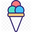 Ice Cream Cone Ice Cream Dessert Icon