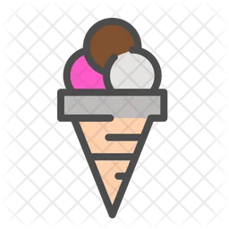 Ice Cream Cone  Icon