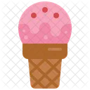 Ice Cream Cone Scoop Icon