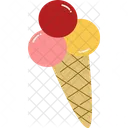 Summer Ice Cream Cone Icon