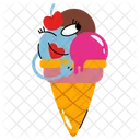 Ice Cream Cone Sweet Dessert Icon