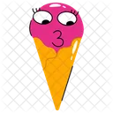 Ice Cream Cone Sweet Dessert Icon