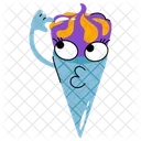 Ice Cream Cone Sweet Dessert Icon