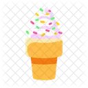 Ice Cream Cone Drink Beverage Icon