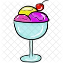 Ice Scoops Ice Cream Cup Frozen Food Icon
