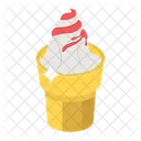 Gelato Ice Cream Cup Summer Dessert Icon