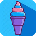 소용돌이 아이스크림 컵  아이콘