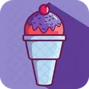 국자 아이스크림 컵  아이콘