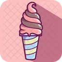 아이스크림 소용돌이 컵  아이콘