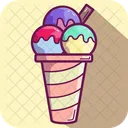 아이스크림 순대 컵  아이콘