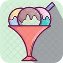 Ice Cream Sundae Glass  Icon
