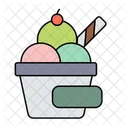 Ice Cream Cup Ice Cream Dessert Icon