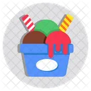 Ice Cream Cup Sundae Dessert Icon