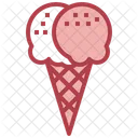 Ice Cream Double  Icon