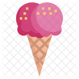 Ice Cream Double  Icon
