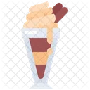 Ice Cream Glass Sweet Dessert Icon