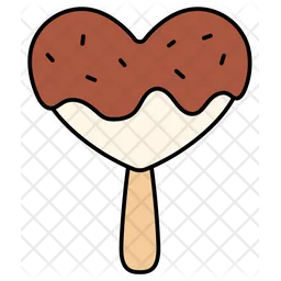 Ice Cream Heart  Icon