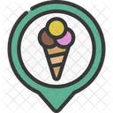 Ice Cream Location  Icon
