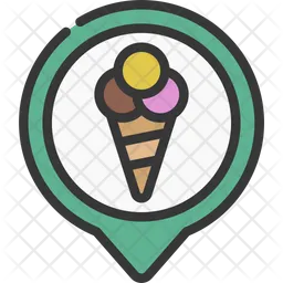 Ice Cream Location  Icon