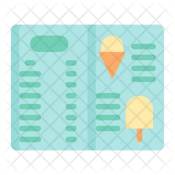 Ice cream menu  Icon