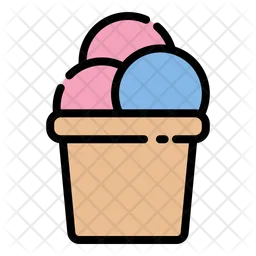 Ice Cream On Cone  Icon