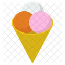 Ice Cream Scoops Ice Cream Sweet Icon