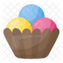 Ice Cream Scoops Cup Icon