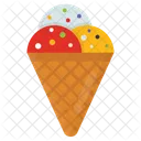 Chocolate Vanilla Cone Icon