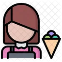 Ice Cream Seller Cone Seller Seller Icon