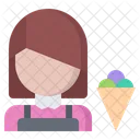 Ice Cream Seller Cone Seller Seller Icon