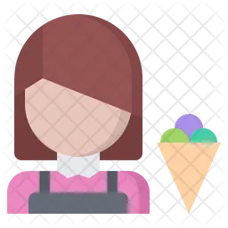 Ice Cream Seller  Icon