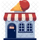 Ice Cream Shop Building Icon