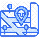 Ice Cream Shop Location Ice Cream Parlor Shop Location Icon