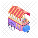 Ice Cream Stall Sweet Icon