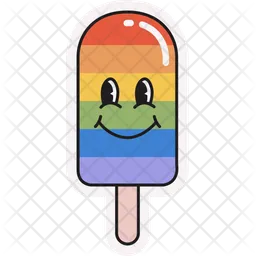 Ice cream stick sticker  Icon