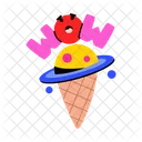 Ice Cream Ice Cone Gelato Cone アイコン