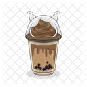 Ice Cream Boba Dessert Icon