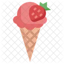 Ice Cream Straberry  Icon