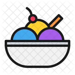 Ice cream sundae  Icon