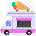 Ice Cream Truck Ice Cream Van Dessert Van Icon