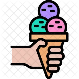 Ice Cream Waffle  Icon