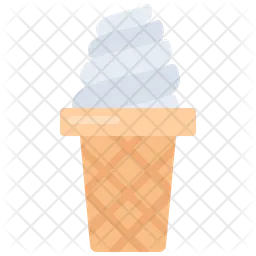 Ice Cream Waffle  Icon