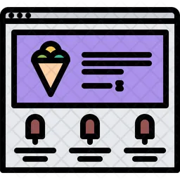 Ice Cream Website  Icon