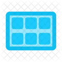 Ice Cube Tray Kitchen Cooking Icon