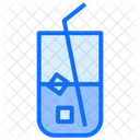 Ice Cubes Glass Soda Icon