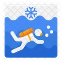 Ice Diving Ice Dive Underwater Icon