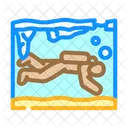 Ice Diving Winter Icon