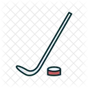 Ice Hockey Hockey Stick Puck Icon