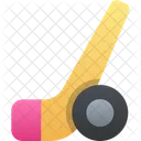 Ice Hockey Puck Hockey Stick Icon
